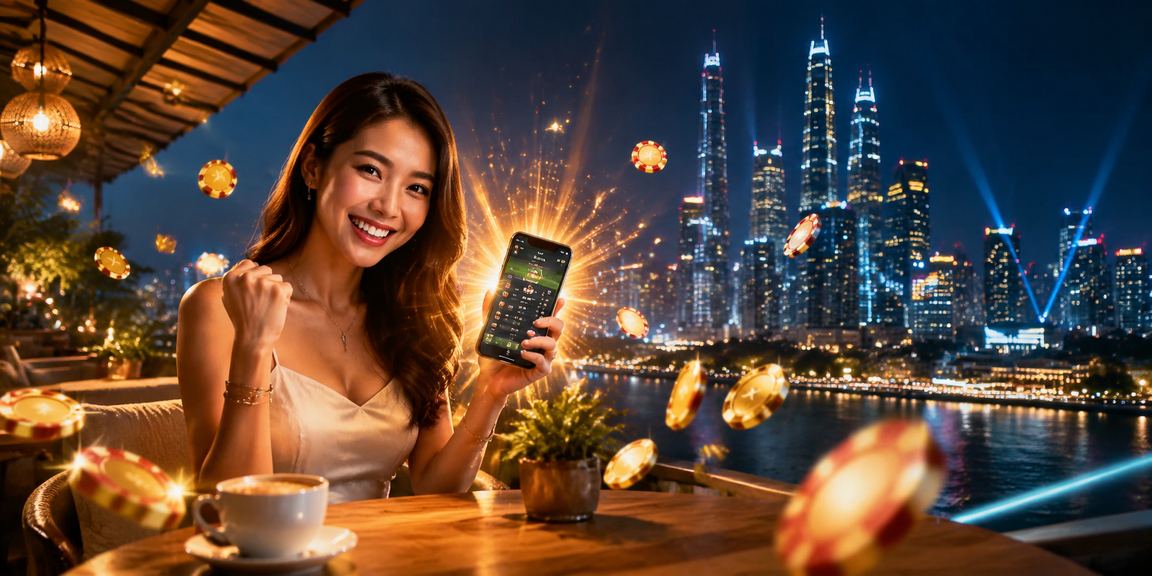 Pengguna Kuala Lumpur mengakses permainan mko888 di telefon pintar